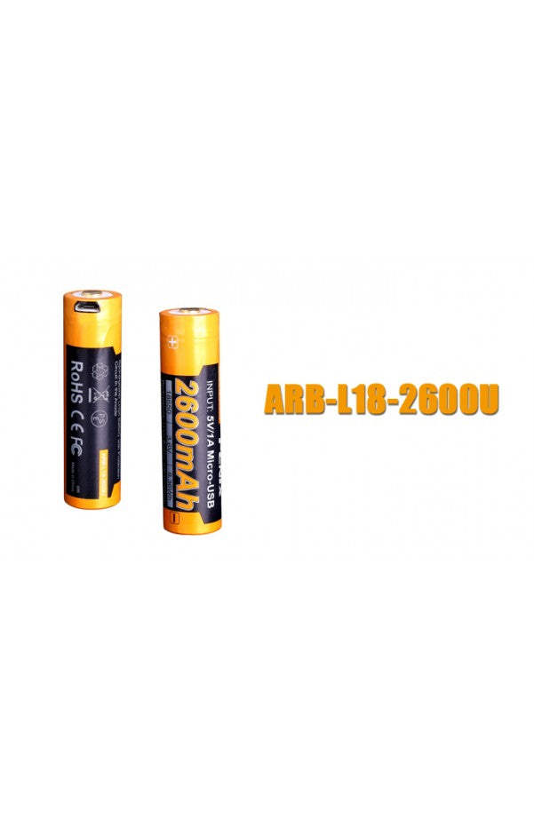 Fenix Rechargable Battery l18 2600U