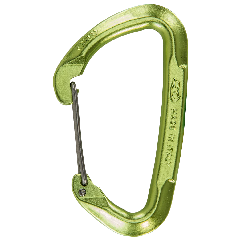 CT Lime Wire Bent Gate Carabiner