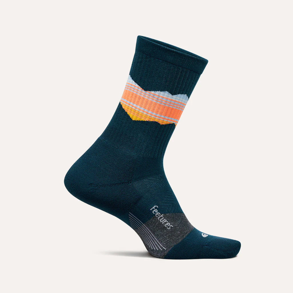 Feetures Trail Max Cushion Mini-Crew Socks
