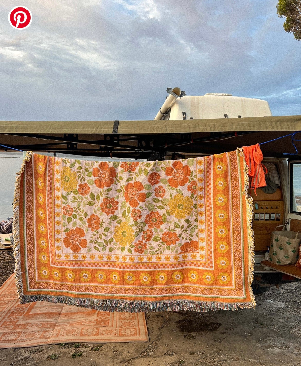 Salty Aura Throw Rugs