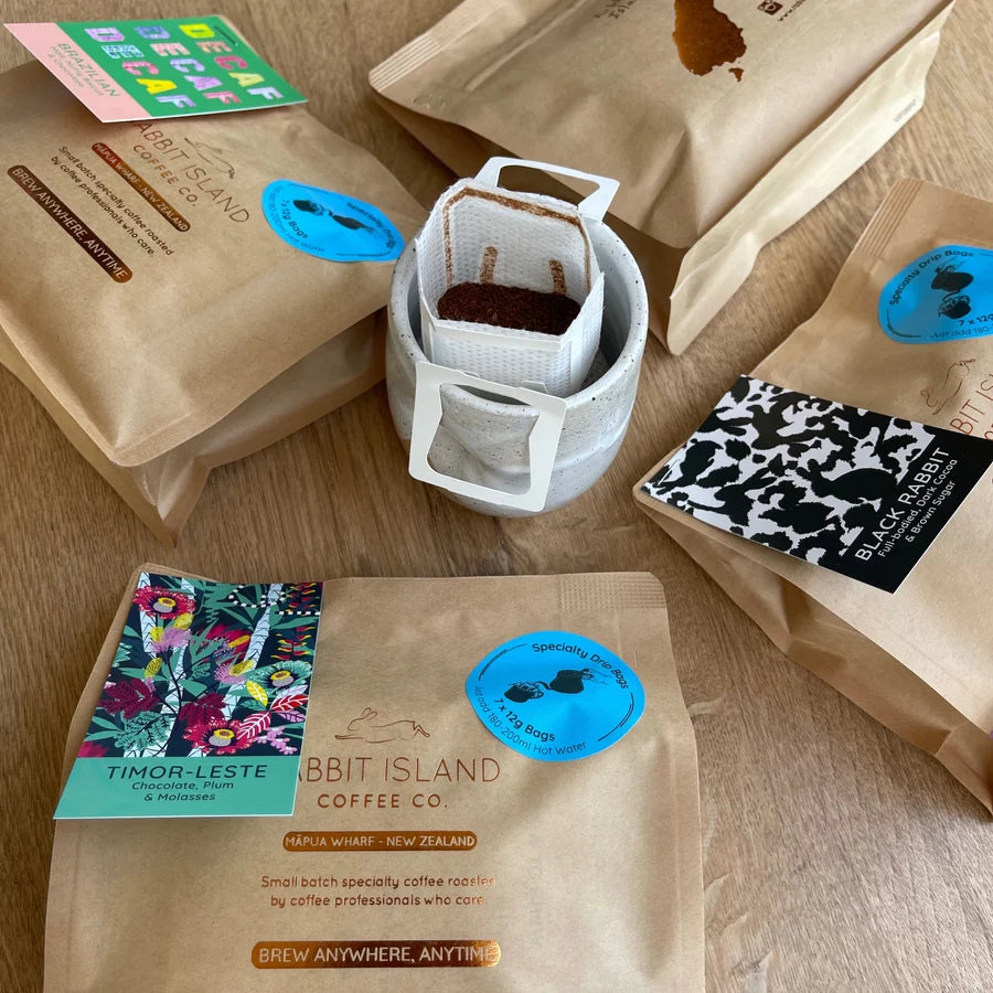 Rabbit Island Coffee Specialty Drip Bags - Single Bags