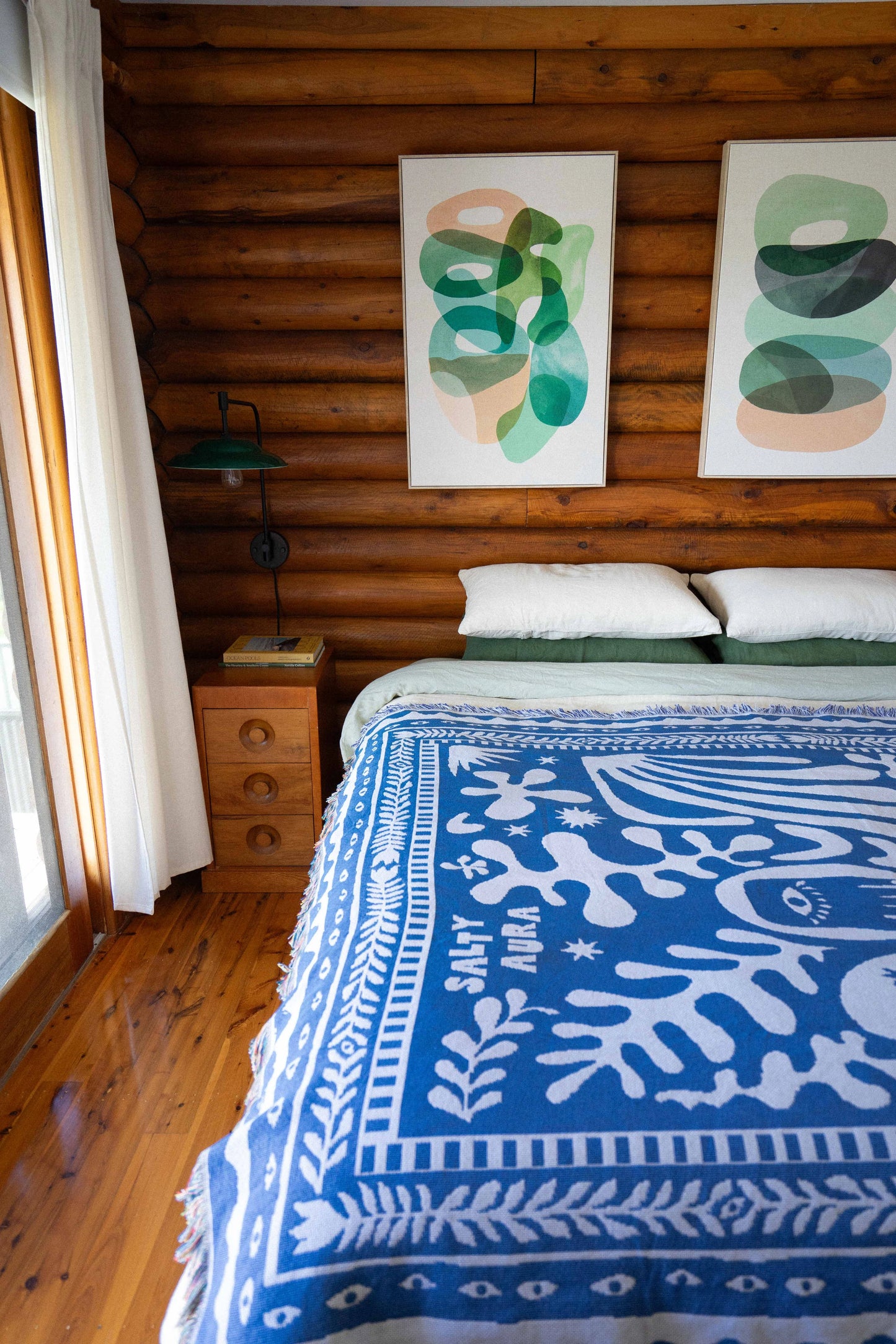 Salty Aura Throw Rugs