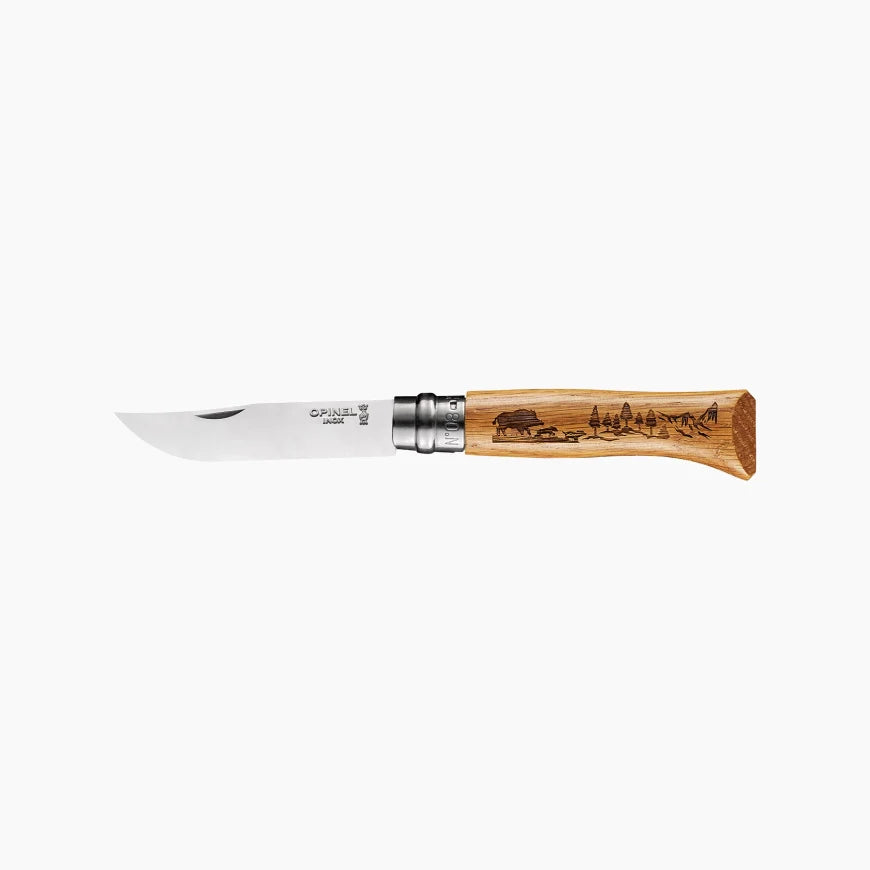 Opinel No.8 Animalia Stainless Steel Folding Knife