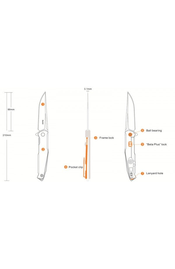 Ruike  Folding Knife - P108