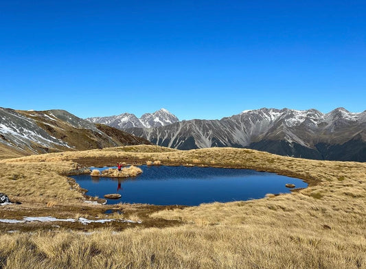 hiking on the Mole Tops in the Nelson Lakes national park near Murchison