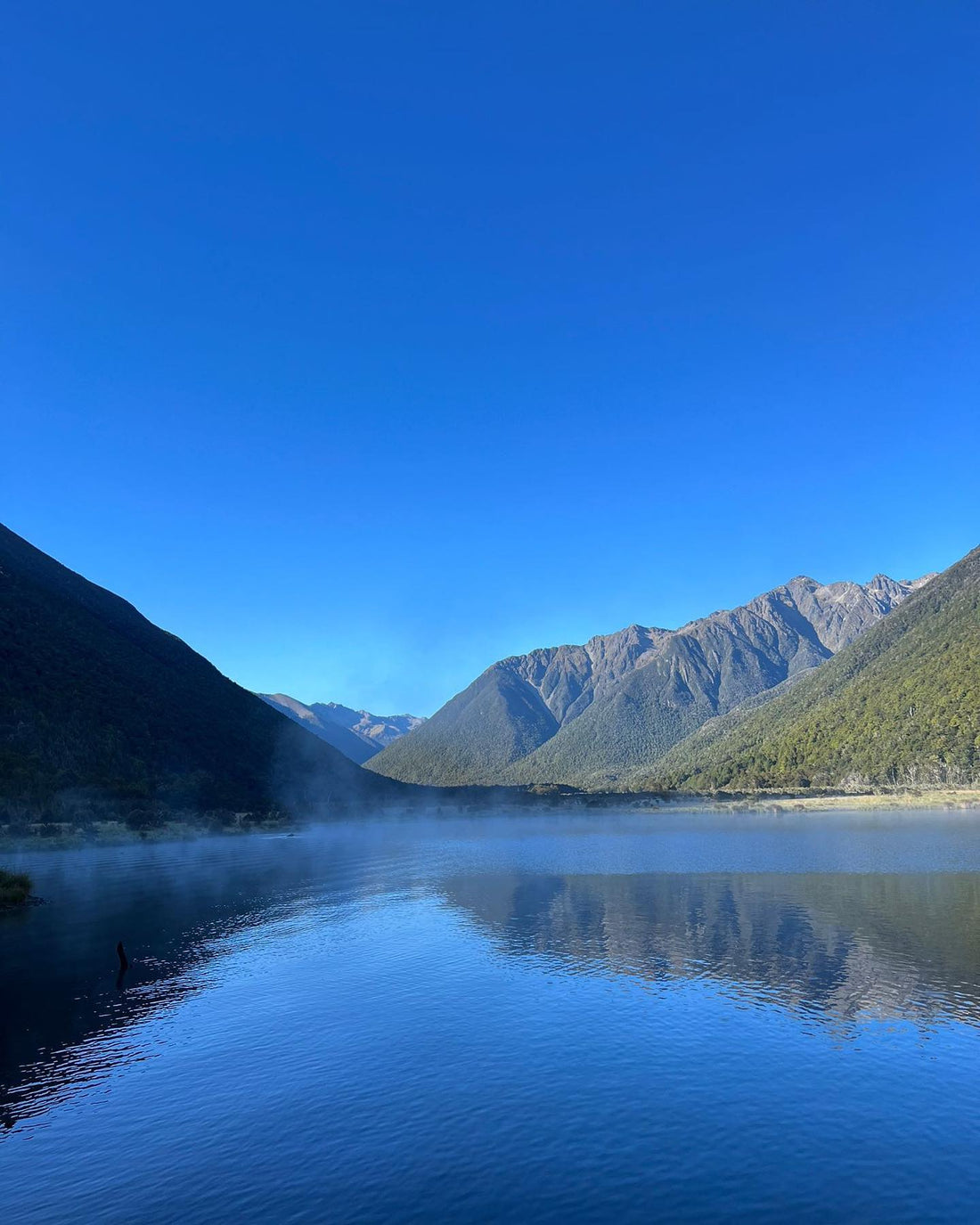 View of Lake Rotoiti from Lakehead Hut in Nelson Lakes National Park