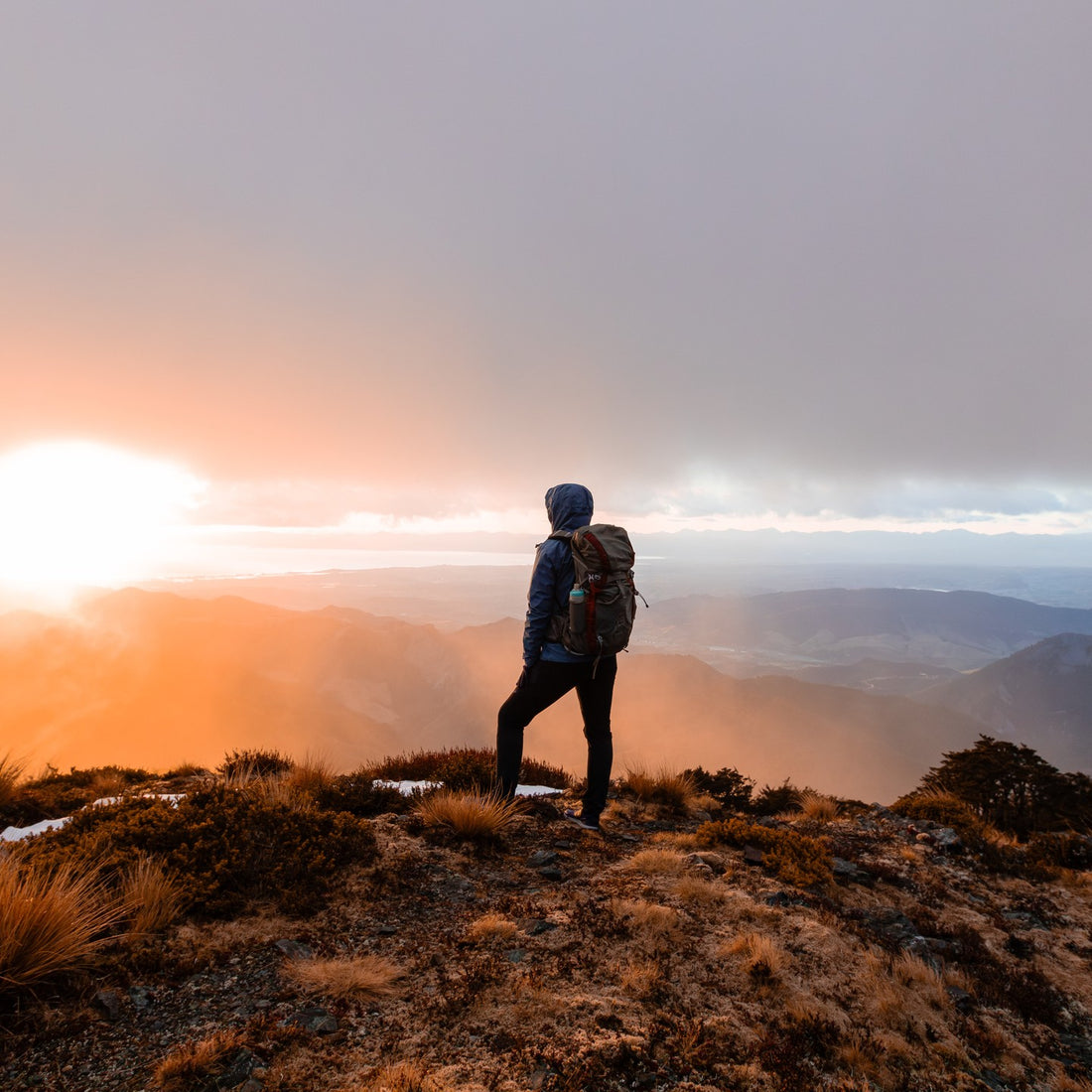 Summit of lodestone at sunrise in the kahurangi is not to be missed