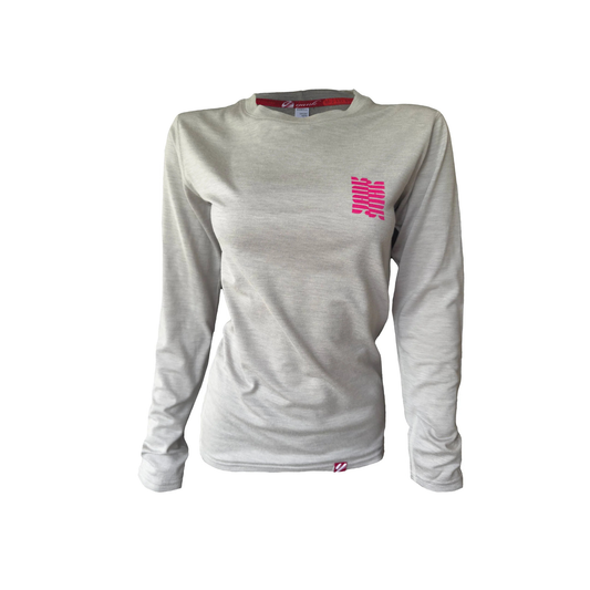 Yank Boyfriend Tee Long Sleeve Grey