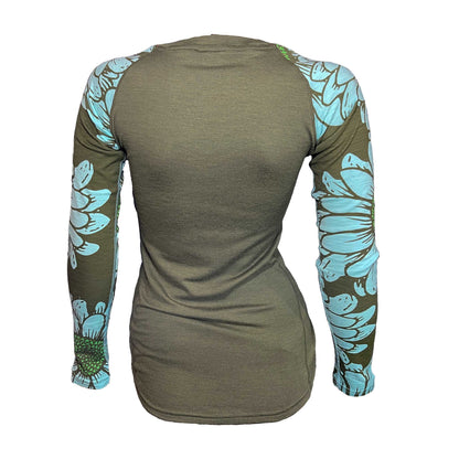 Yank Flower Power Long Sleeve Merino Kalamata - Women's