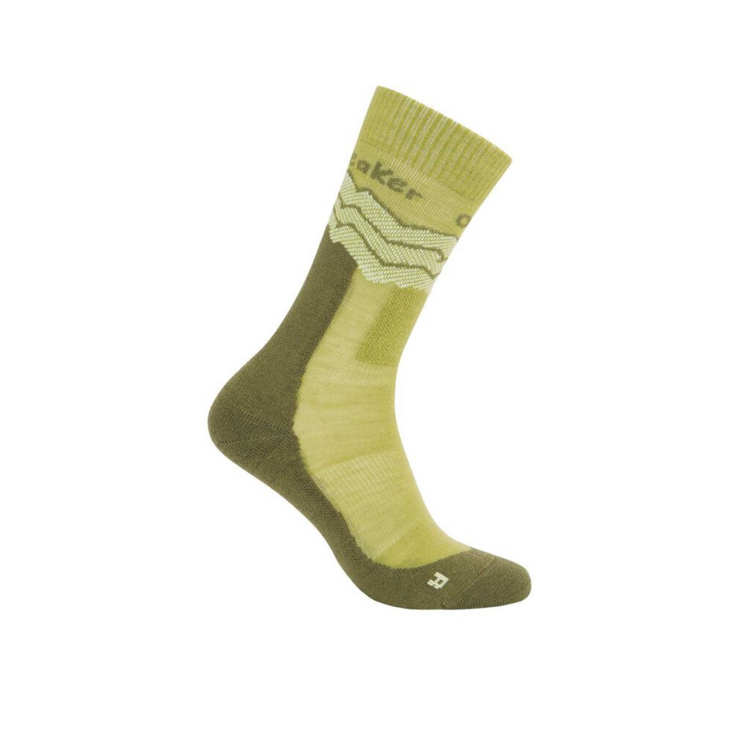 Icebreaker Merino Hike+ Medium Crew Across the Peaks - Women's