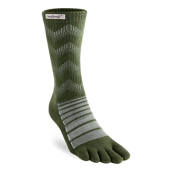 Injinji Performance Outdoor Midweight Crew Socks Merino