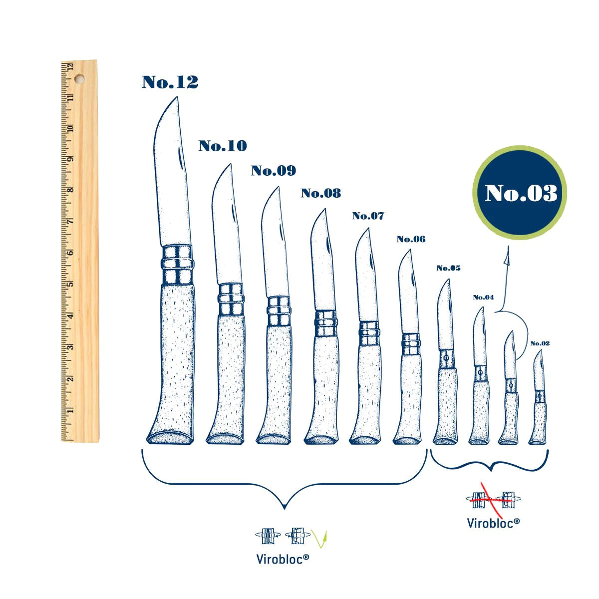 Opinel No.3 Carbon Steel Folding Knife