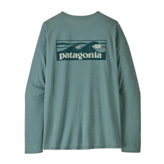 Patagonia Long-Sleeved Cap Cool Daily Shirt Boardshort Logo