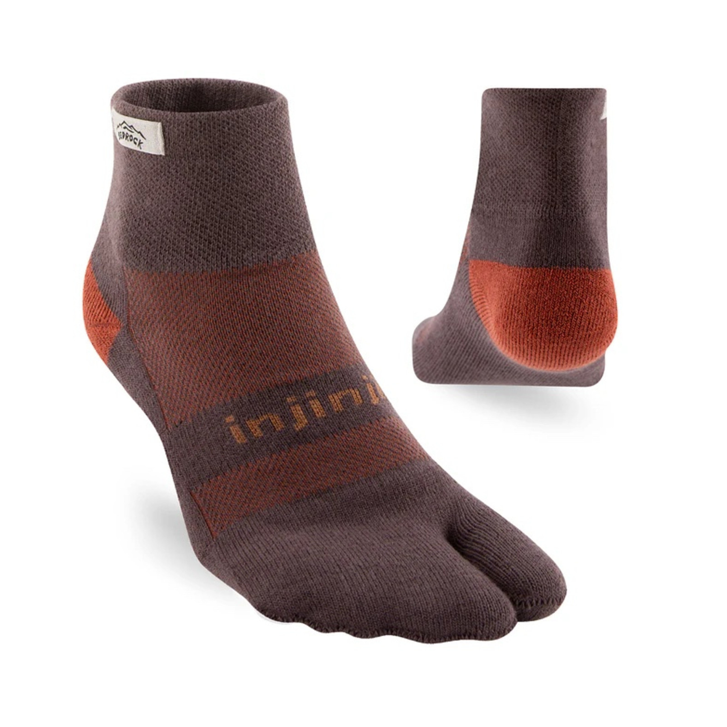 Injinji Bedrock Split Toe Sock - Mini Crew