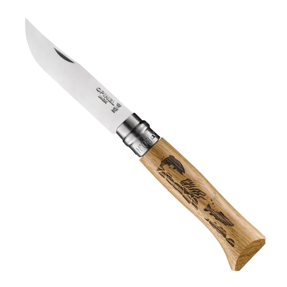 Opinel No.8 Animalia Stainless Steel Folding Knife