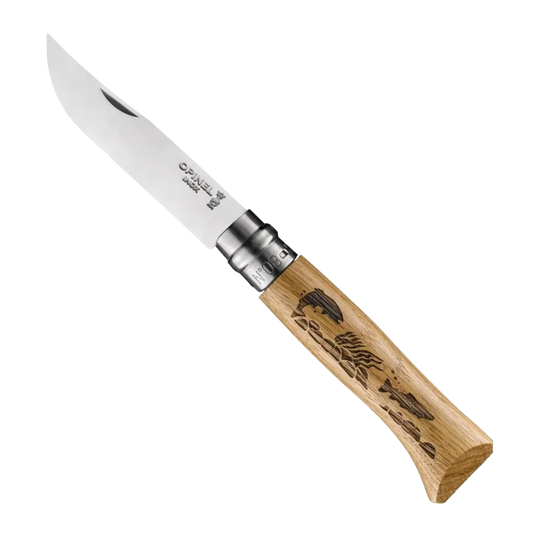 Opinel No.8 Animalia Stainless Steel Folding Knife