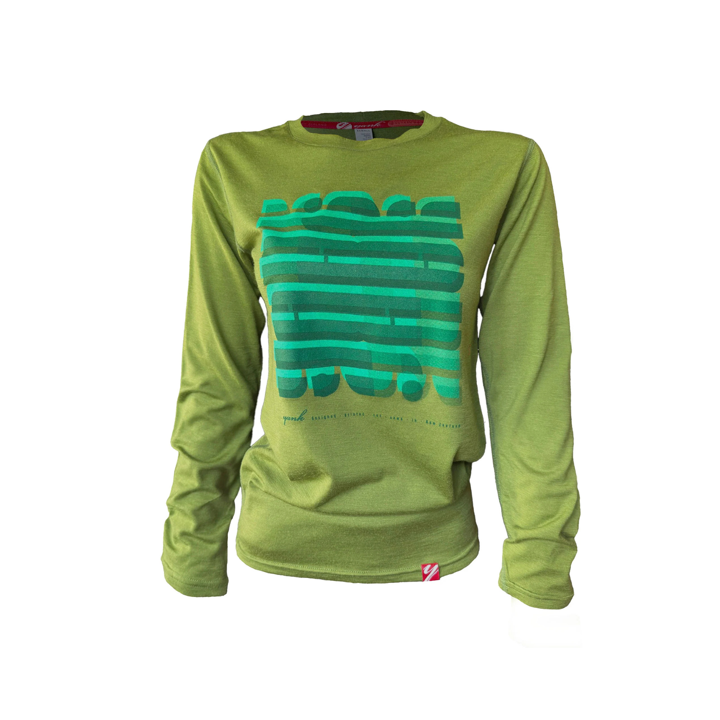 Yank Boyfriend Tee Long Sleeve - Green