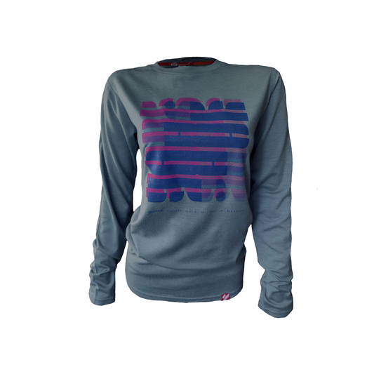 Yank Boyfriend Tee Long Sleeve - Storm