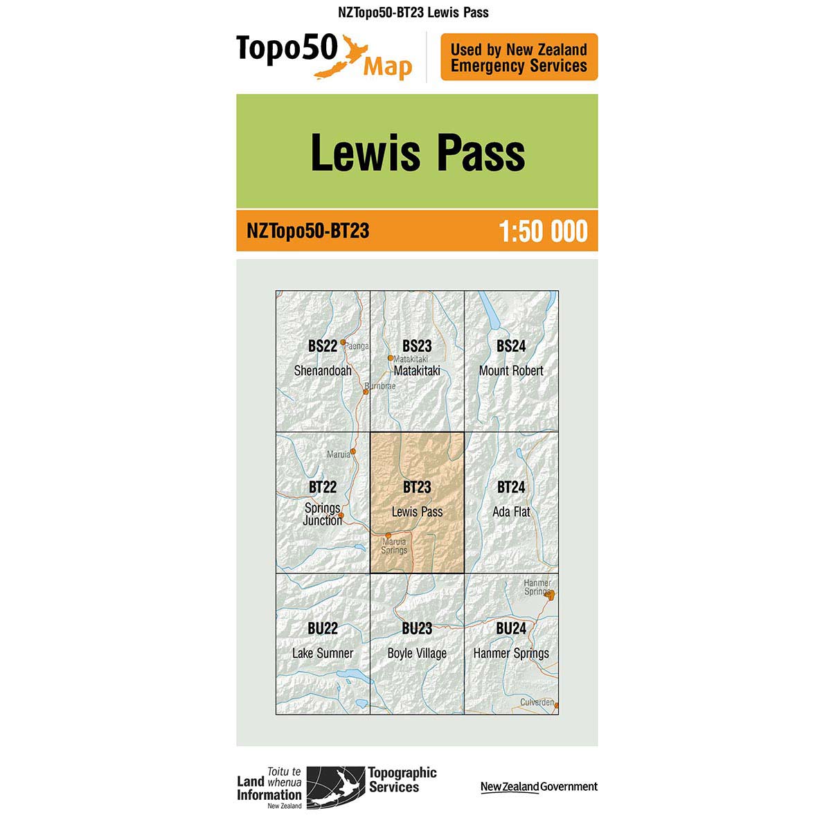 NZ Topo50 Maps