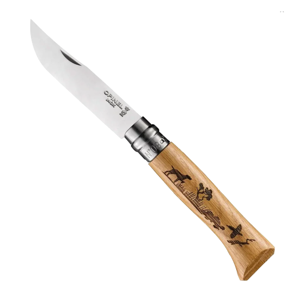 Opinel No.8 Animalia Stainless Steel Folding Knife
