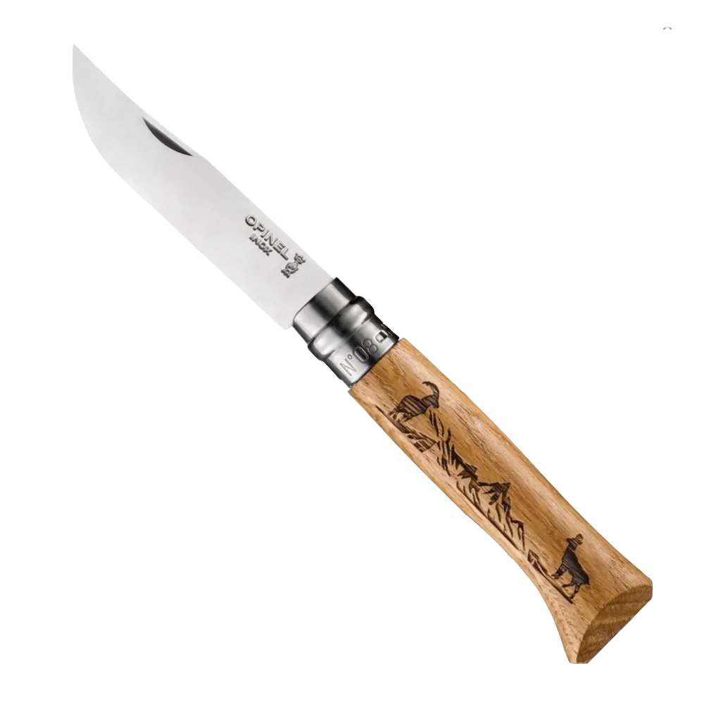 Opinel No.8 Animalia Stainless Steel Folding Knife