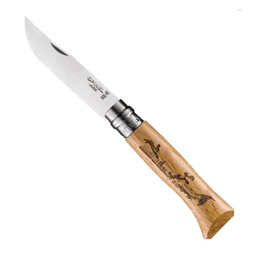 Opinel No.8 Animalia Stainless Steel Folding Knife