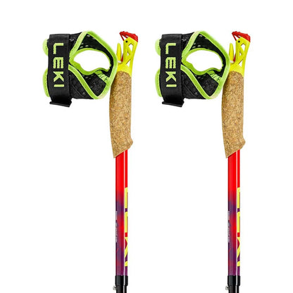 NEW 2026 Leki UltraTrail FX.One Trail Running Poles (Pair) - Red