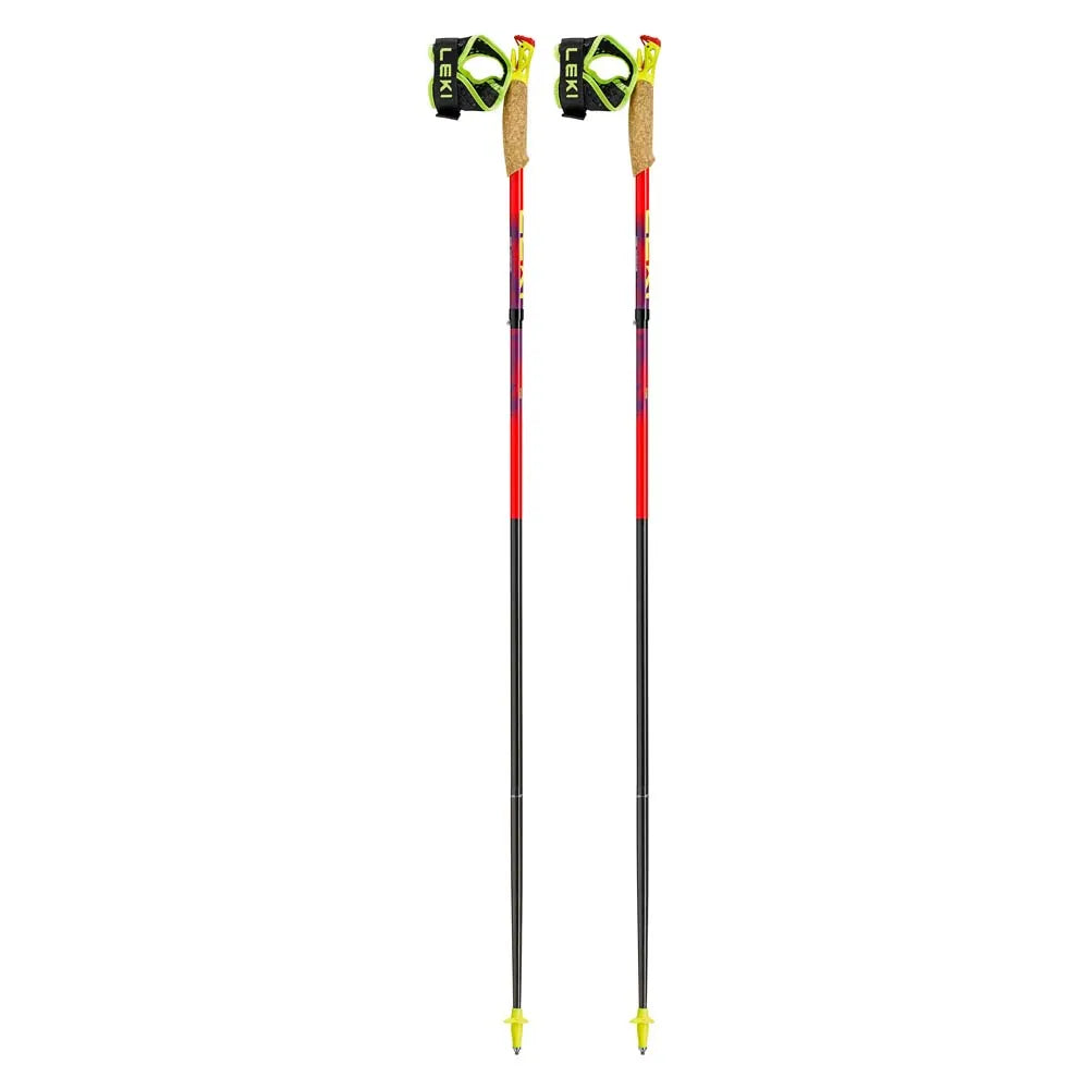 NEW 2026 Leki UltraTrail FX.One Trail Running Poles (Pair) - Red