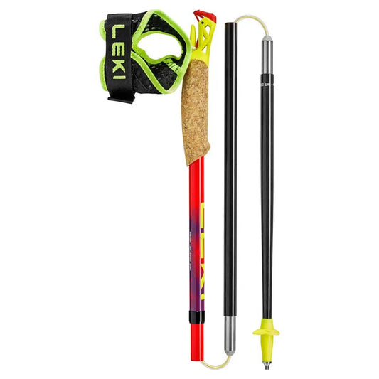 NEW 2026 Leki UltraTrail FX.One Trail Running Poles (Pair) - Red
