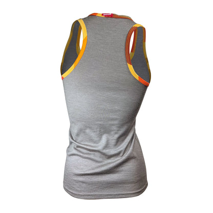 Yank Sunset Merino Singlet Clay - Women's