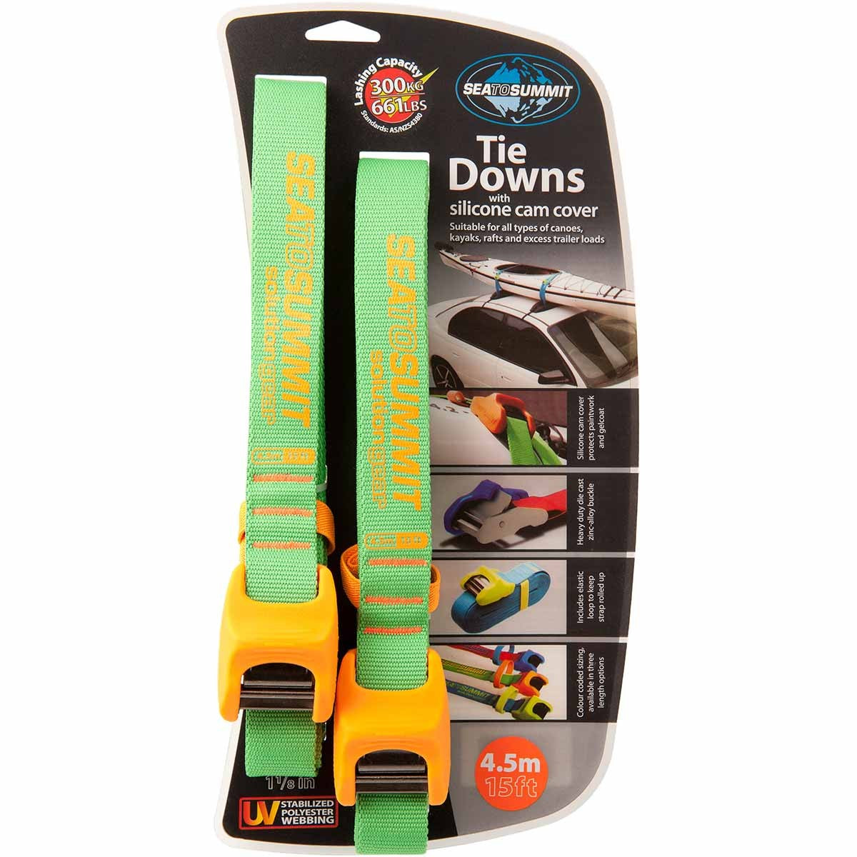 Sea to Summit Tie Downs with Silicone Cam Cover
