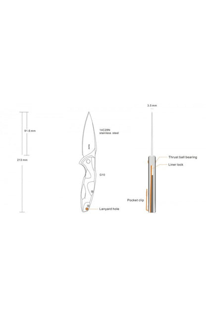 Ruike Folding Knife - Fang P105-Q