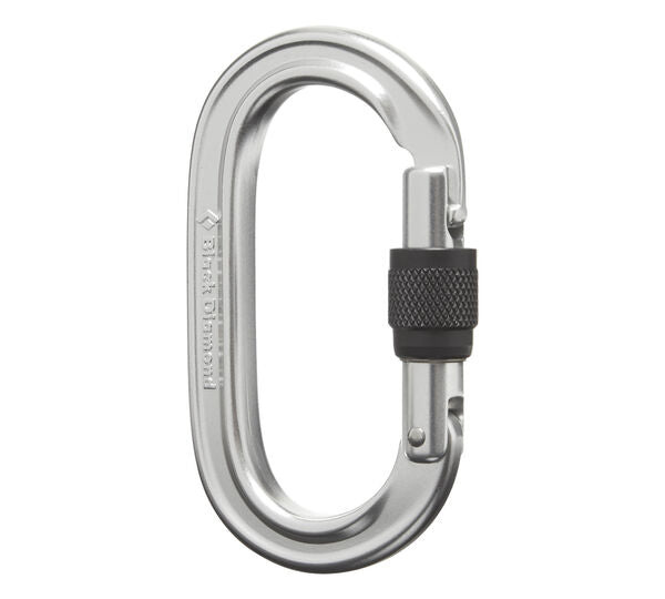 Black Diamond Oval Keylock Screwgate Carabiner